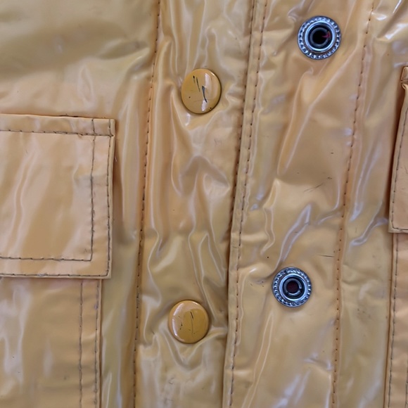 Vtg Yellow Sailmaker Kids Raincoat with Flannel Lining - Picture 5 of 7